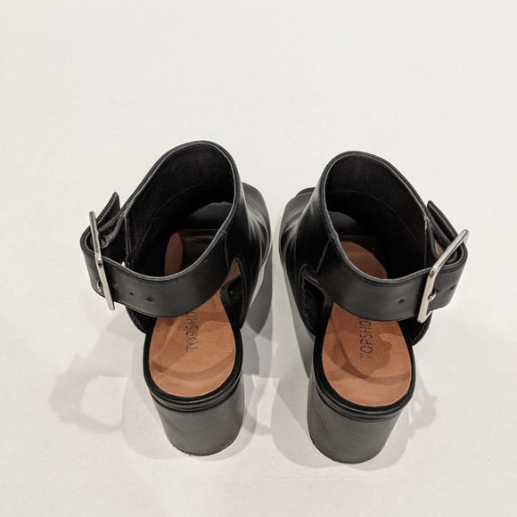 Topshop Leather Slingback Ankle Booties - Picture 4 of 4